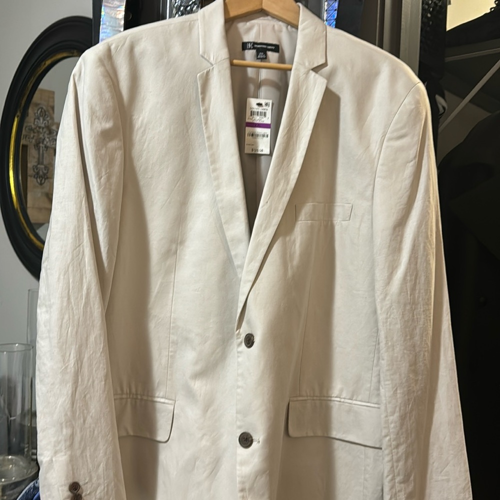 New Inc Cream Linen Sportcoat